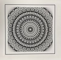 Square mandala print 