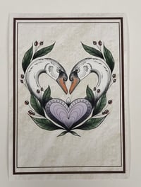 A4 Swan print 