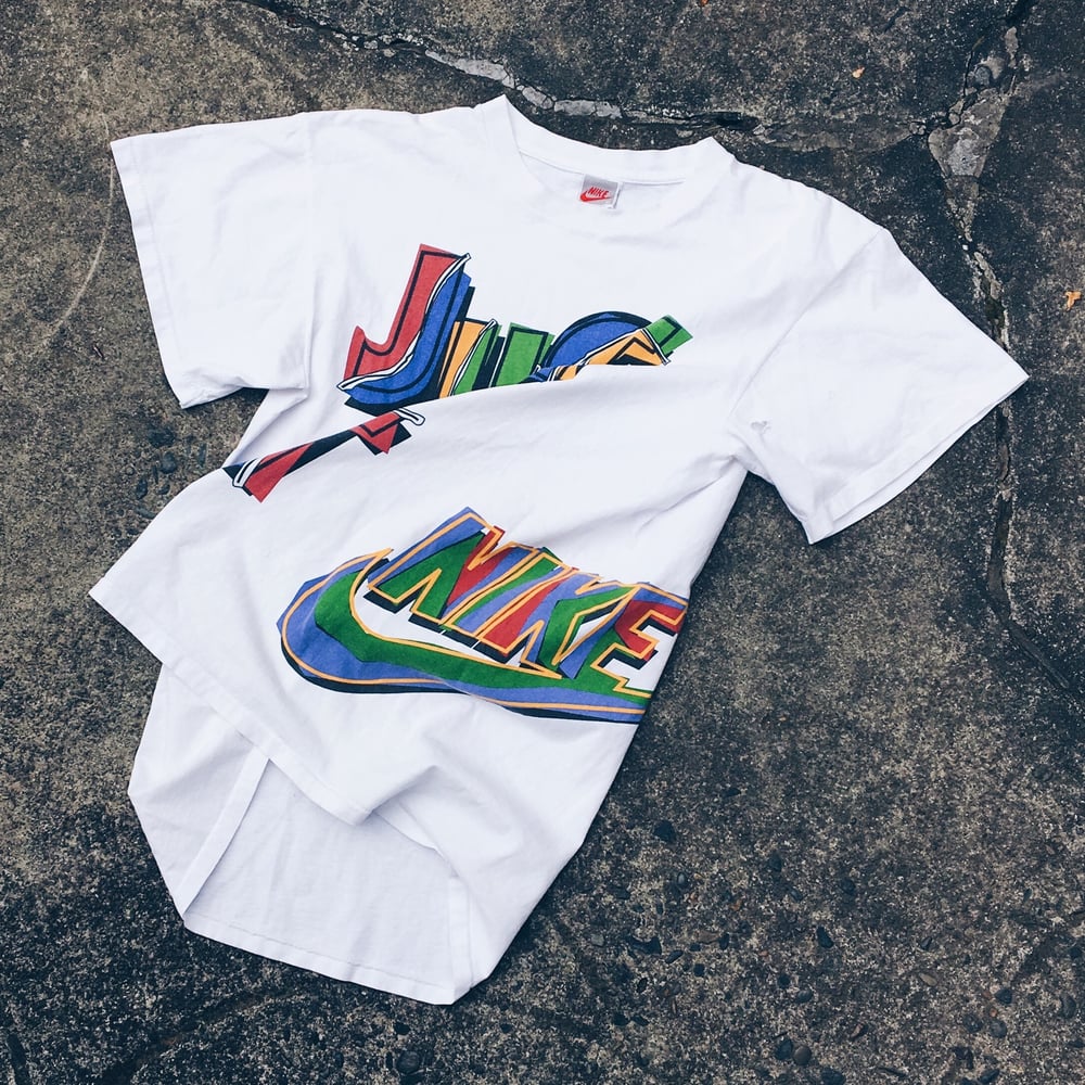 Image of Original 90’s Nike JDI Abstract Logo Tee.