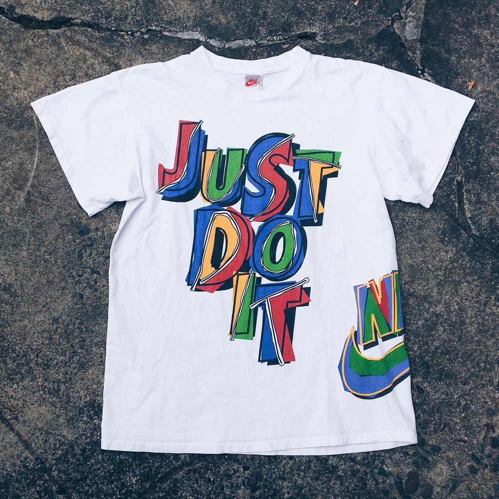 Image of Original 90’s Nike JDI Abstract Logo Tee.