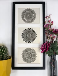 Triple mandala print 