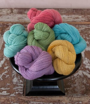 Alpaca Yarn - Hand Dyed with Eco-Friendly Dyes - Great Knitting Crochet Yarn - DK Weight