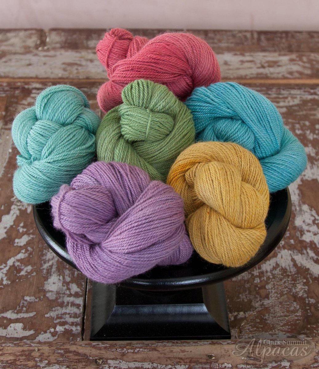 Alpaca Yarn Hand Dyed with EcoFriendly Dyes Great Knitting Crochet