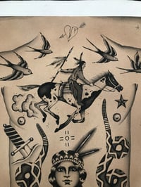 Image 2 of Blacktop Tattooing Front Piece *original*