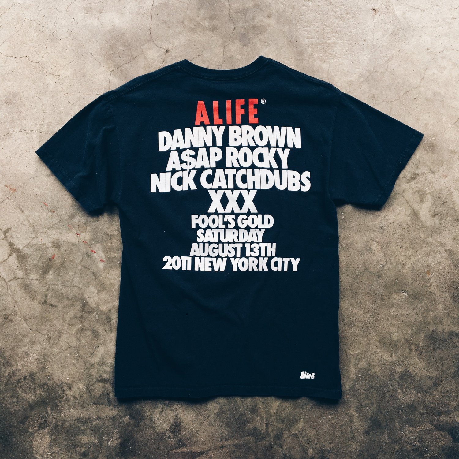 Image of 2011 ALIFE Danny Brown XXX Album Release Promo Tee.