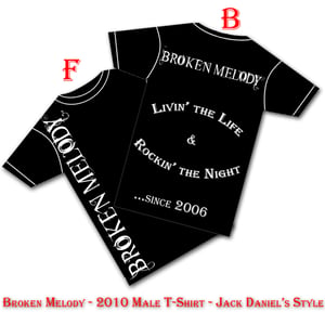 Image of Broken Melody Male T-Shirt "Rocking the Night"