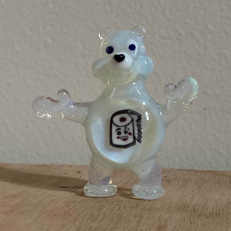 Image of Happy TP Fogueybear Glass Pendant