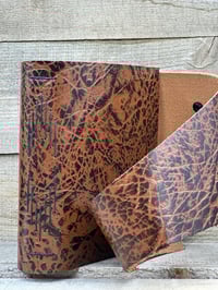 Image 3 of Medium Leather Diamond Long Stitch Blank Book