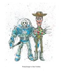 Image 1 of Disney Horror Buzz&Woody Signed Art Print [Redux]