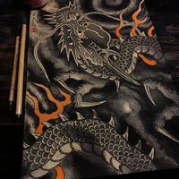 Original dragon study 