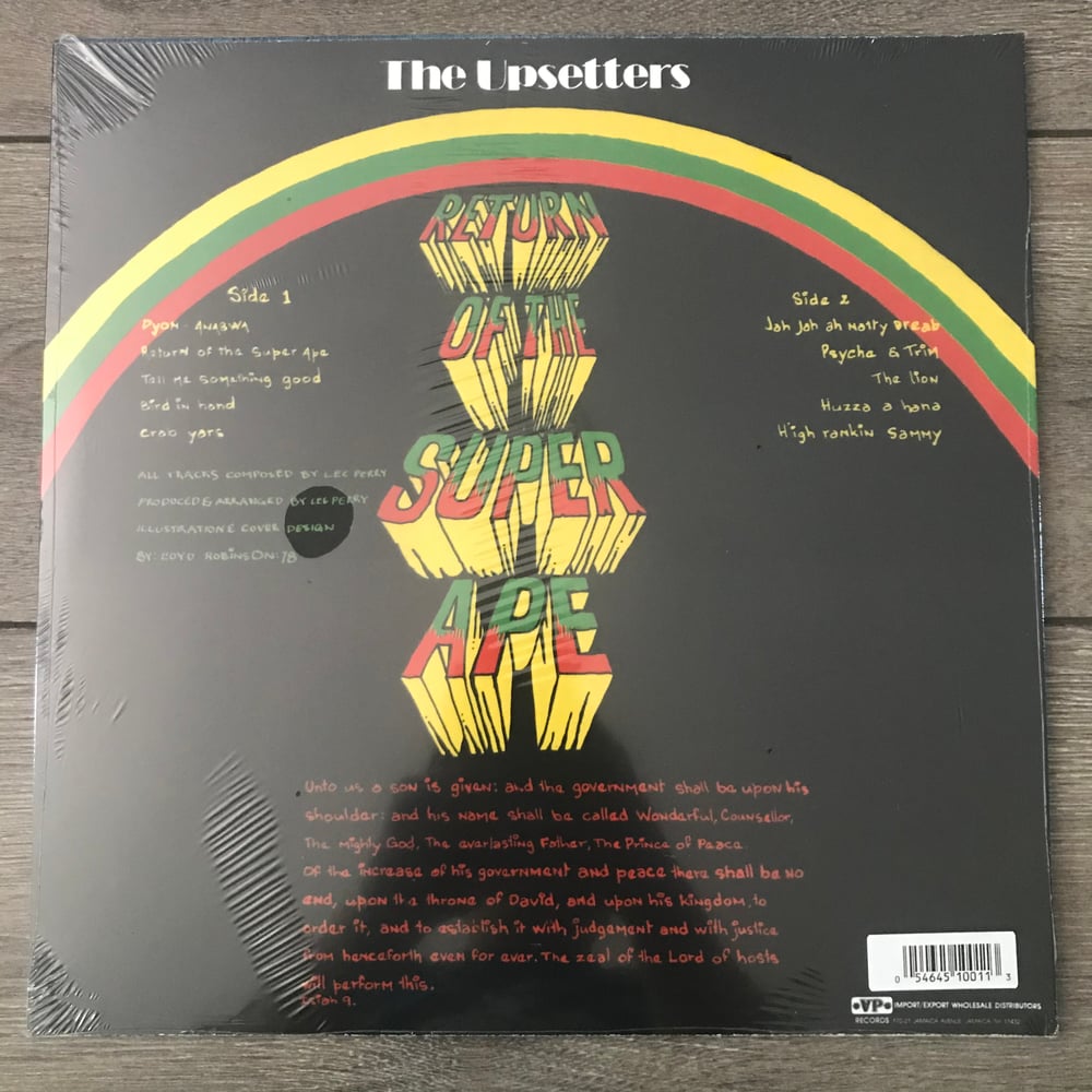 The Upsetters - Return Of The Super Ape Vinyl LP / Cali Vibes Clothing ...