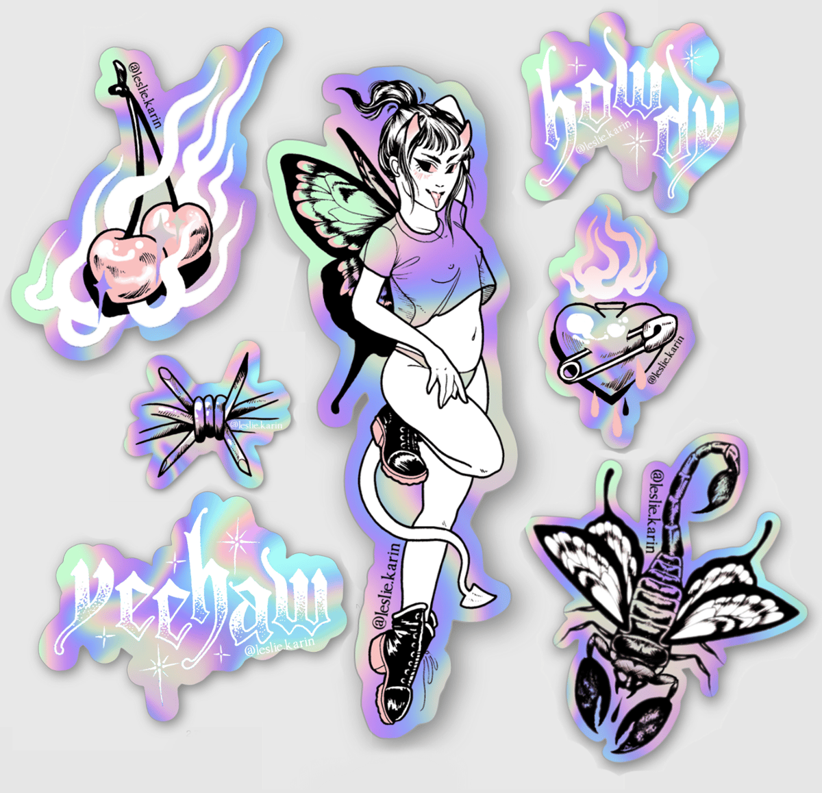 Demon GF Sticker Set