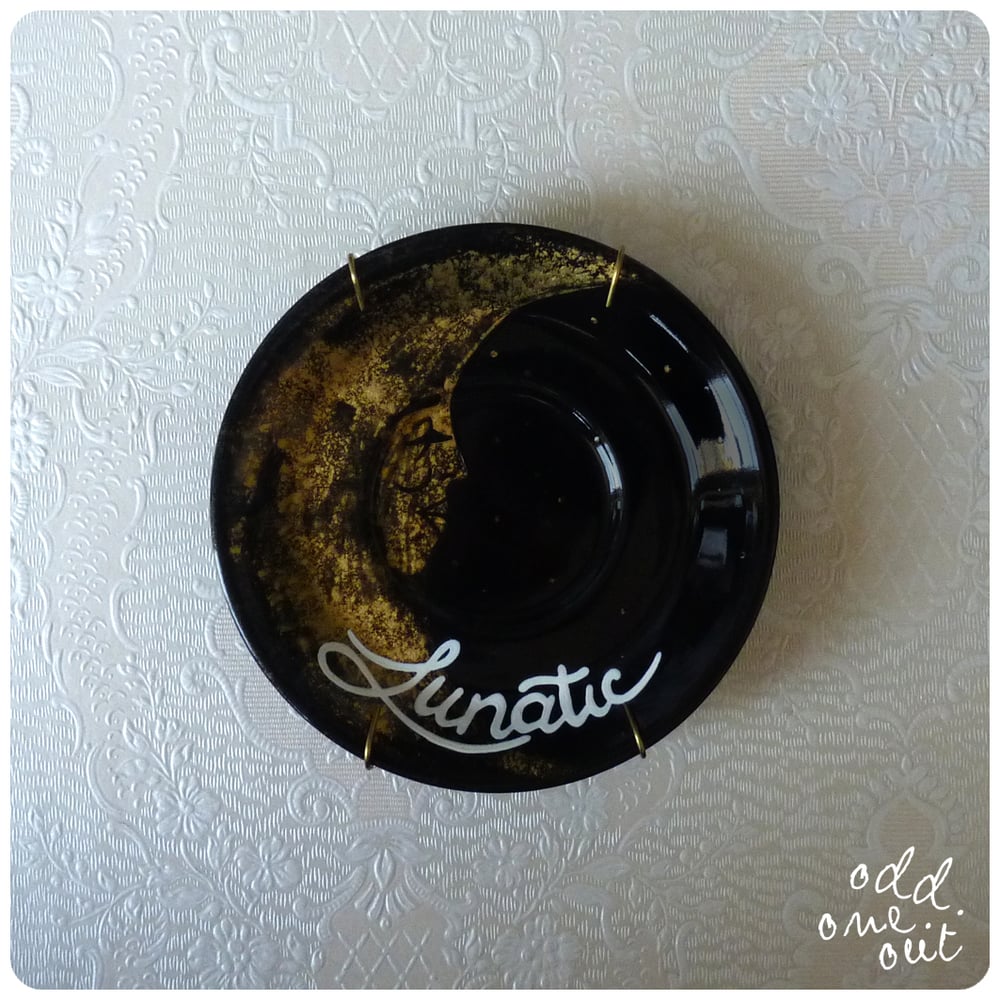 Image of Lunatic - Hand Painted Vintage Plate