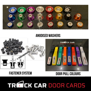Image of Honda Integra DC2 material door handle - Track Car Door Cards