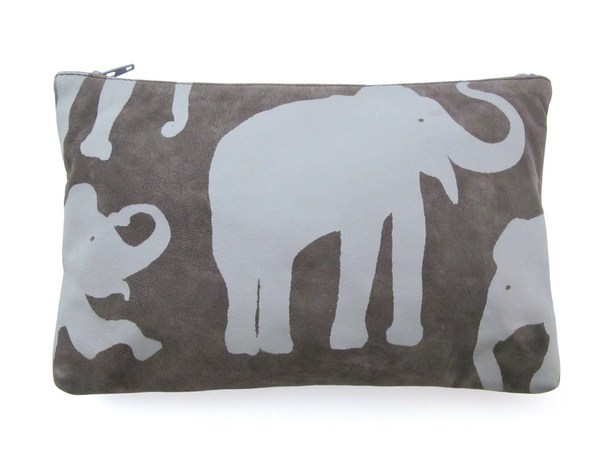 Image of Nubuck Grey Elephant Purses