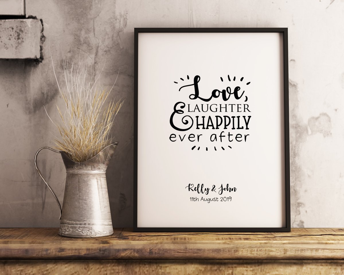 Love, Laughter and Happily Ever After, Wedding Themed 2 Page