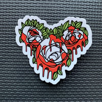 Image of Roses Red Sticker