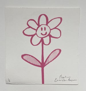 Image of Happy Flower Print by Charlie Evaristo-Boyce 
