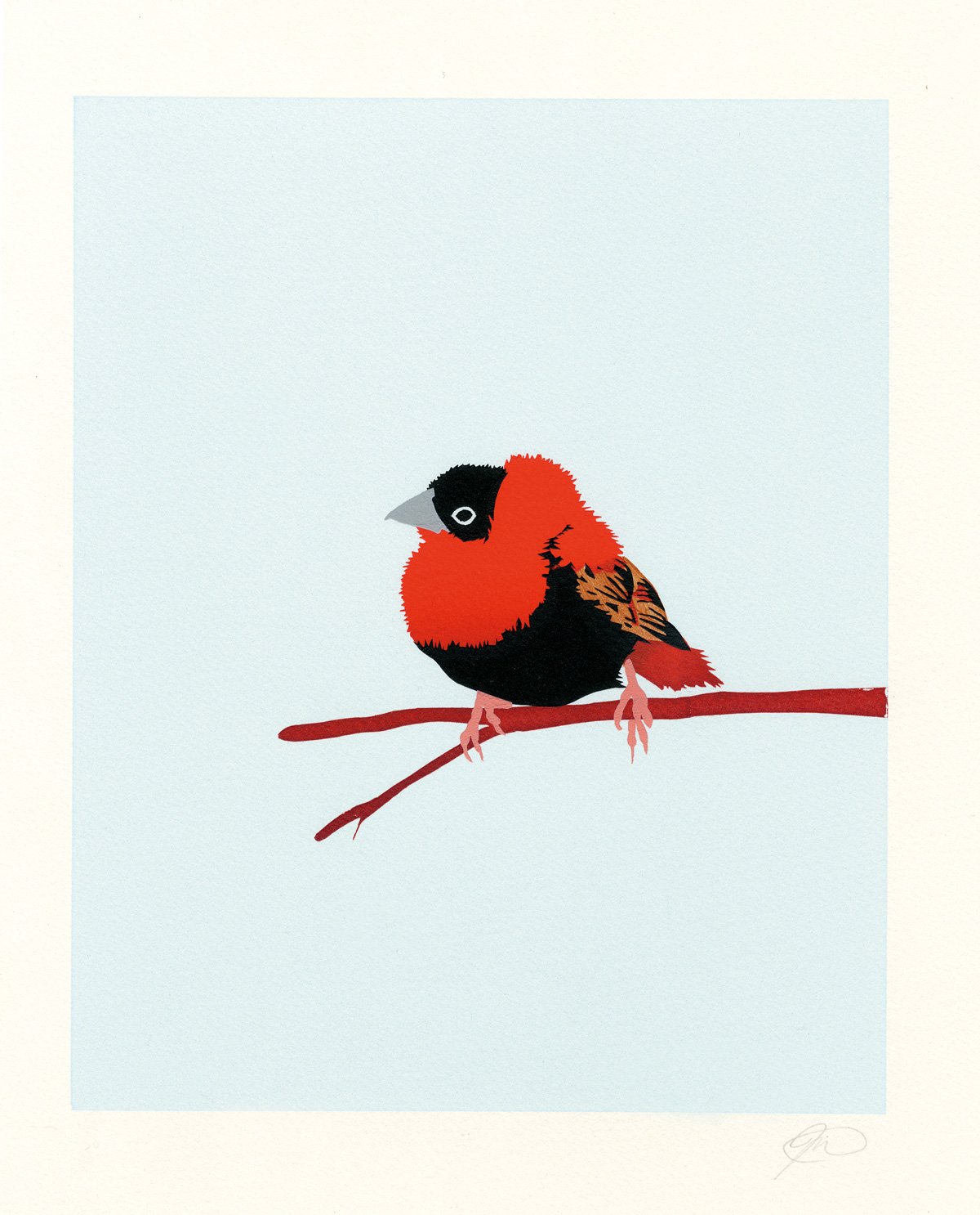 Image of Orange Bishop Screen Print