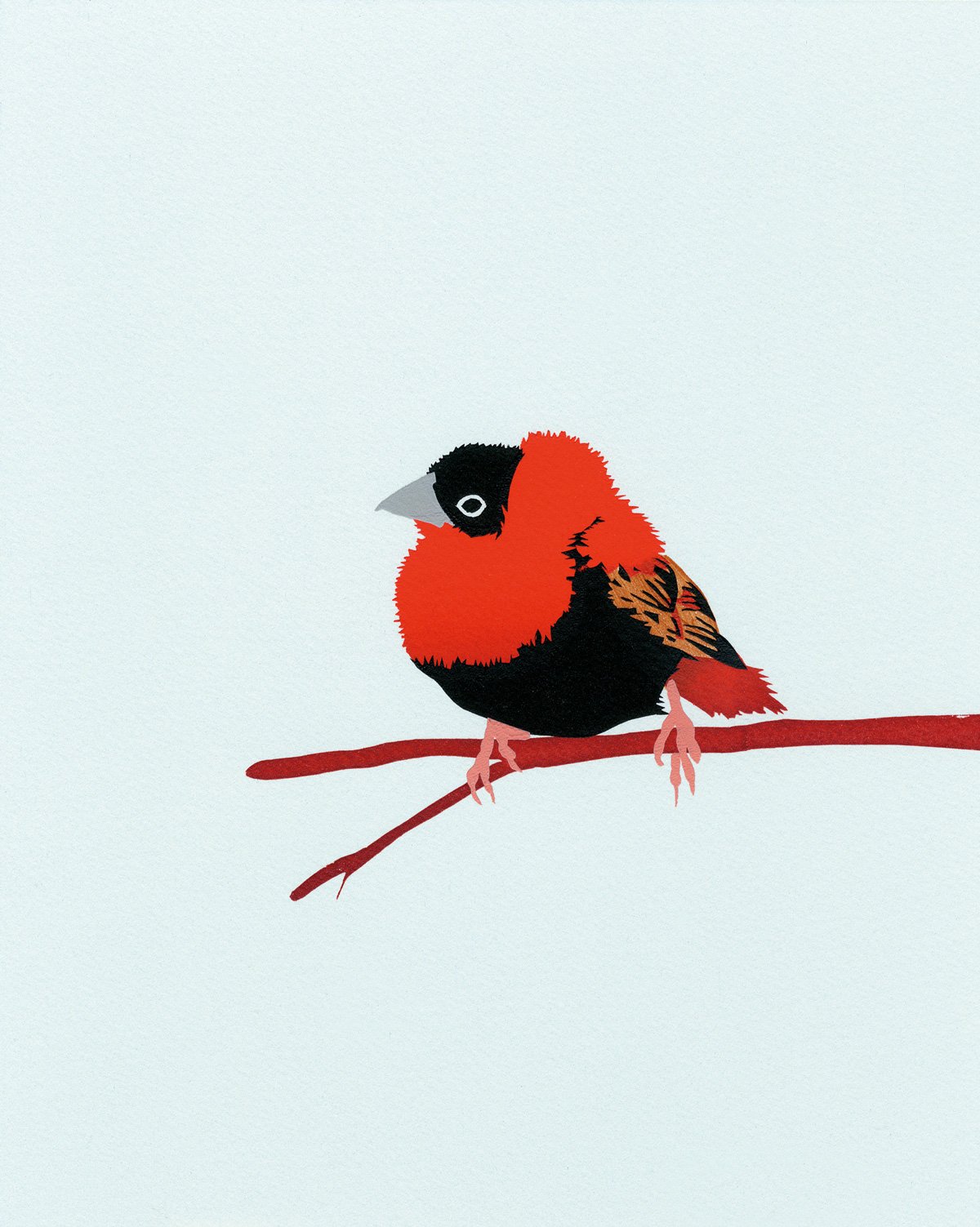 Image of Orange Bishop Screen Print