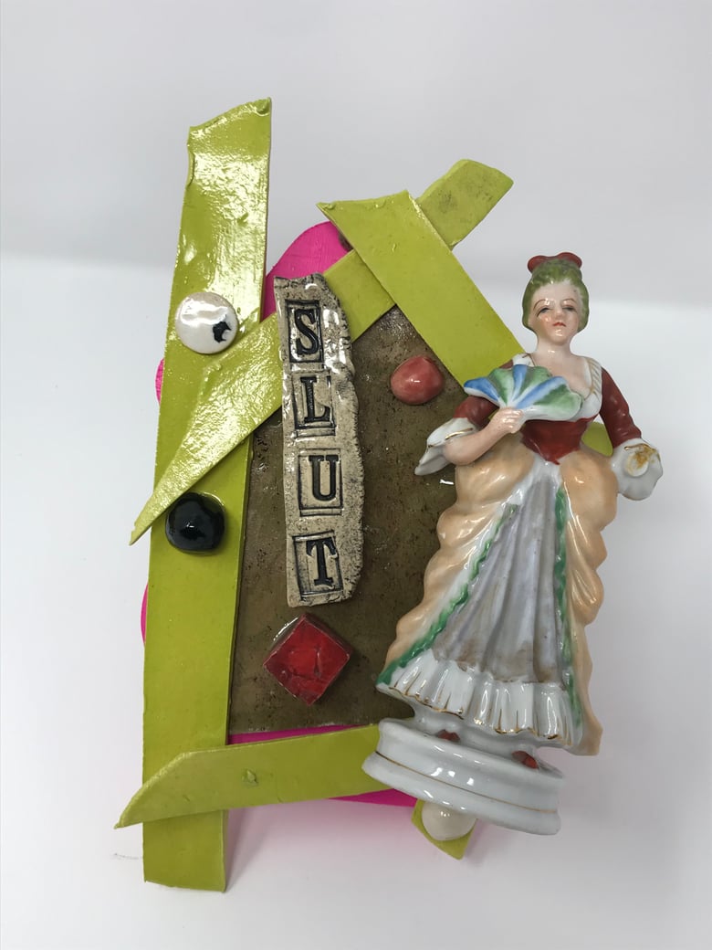 Image of Slut Mixed Media Plaque