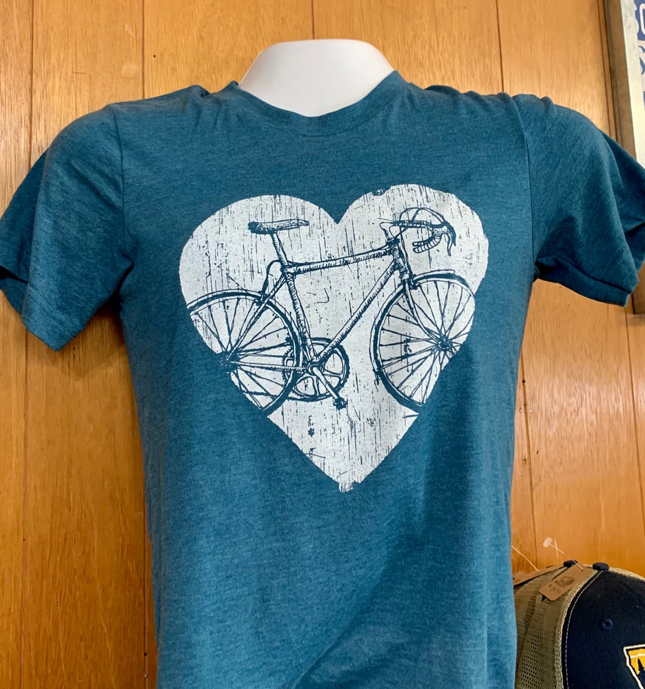 Image of Vintage Roadbike Heart T-Shirt