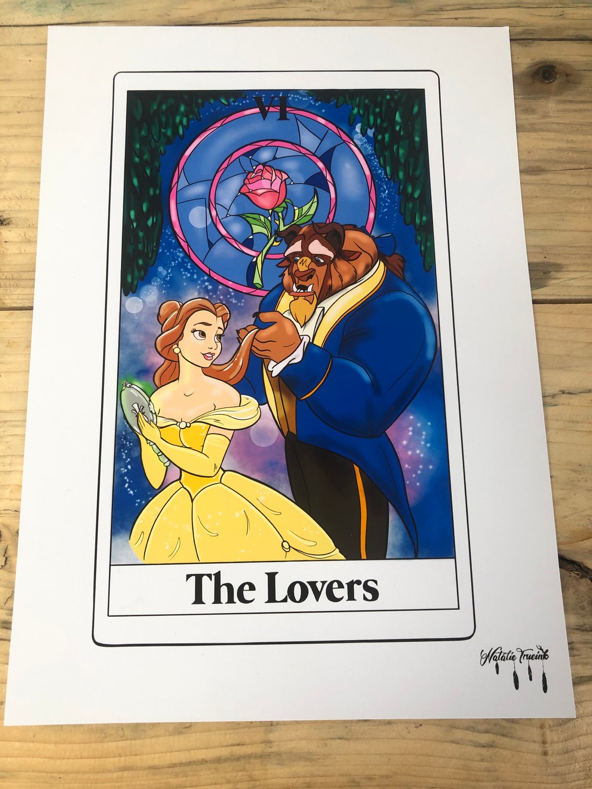 The Lovers - Beauty and the Beast Tarot print