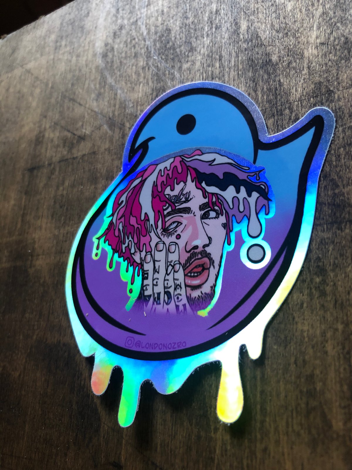 Lil Peep Memorabilia holographic trinket tray