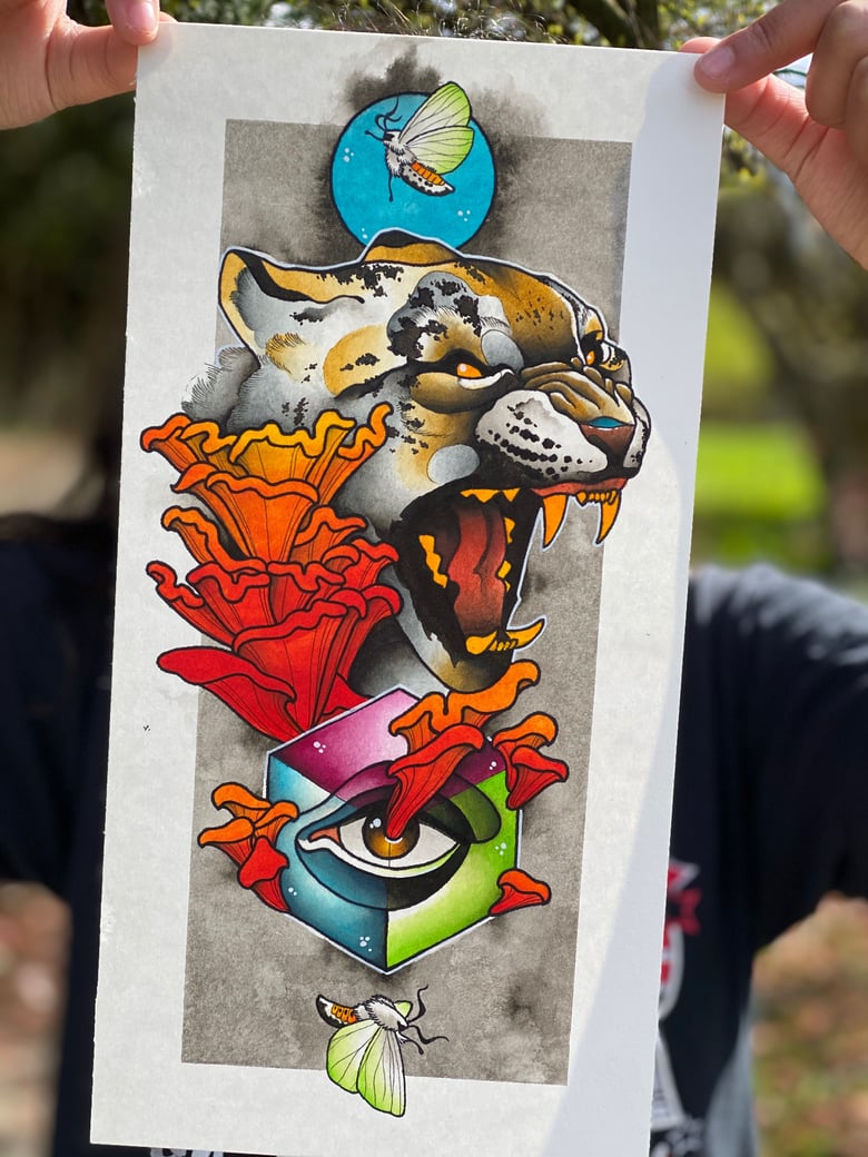 Image of Trippin leopard (original)