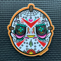 Image of Jason Sugar Skull Sticker