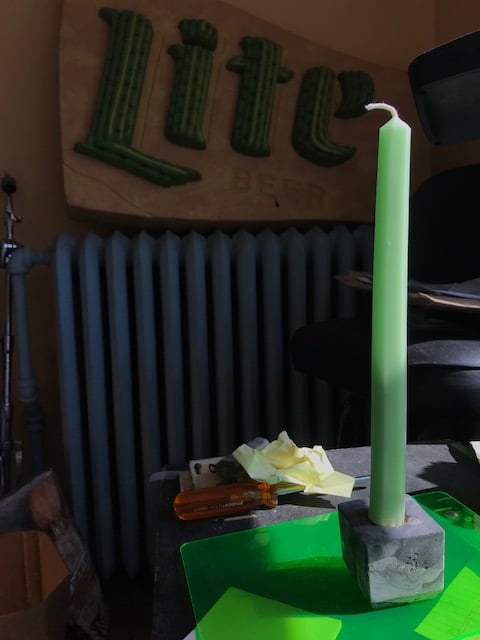 Image of Cactus Hex Tapered Candles