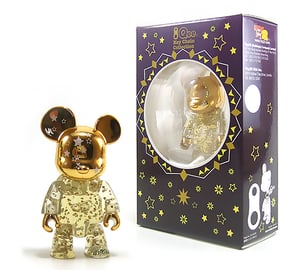Image of 2.5" Qee Gold Shining Star Bear