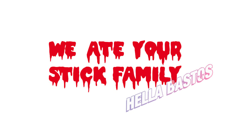 Image of Ate your stick family Bargain Decal
