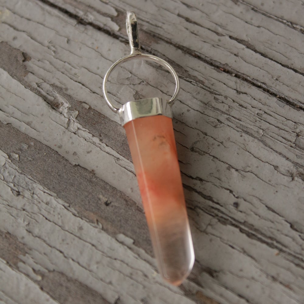 Image of Amphibole - Angel Wings Quartz Pendant in Sterling  (Every One Collection)