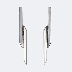 Image of AUGMENT EARRING — BLACK / SILVER