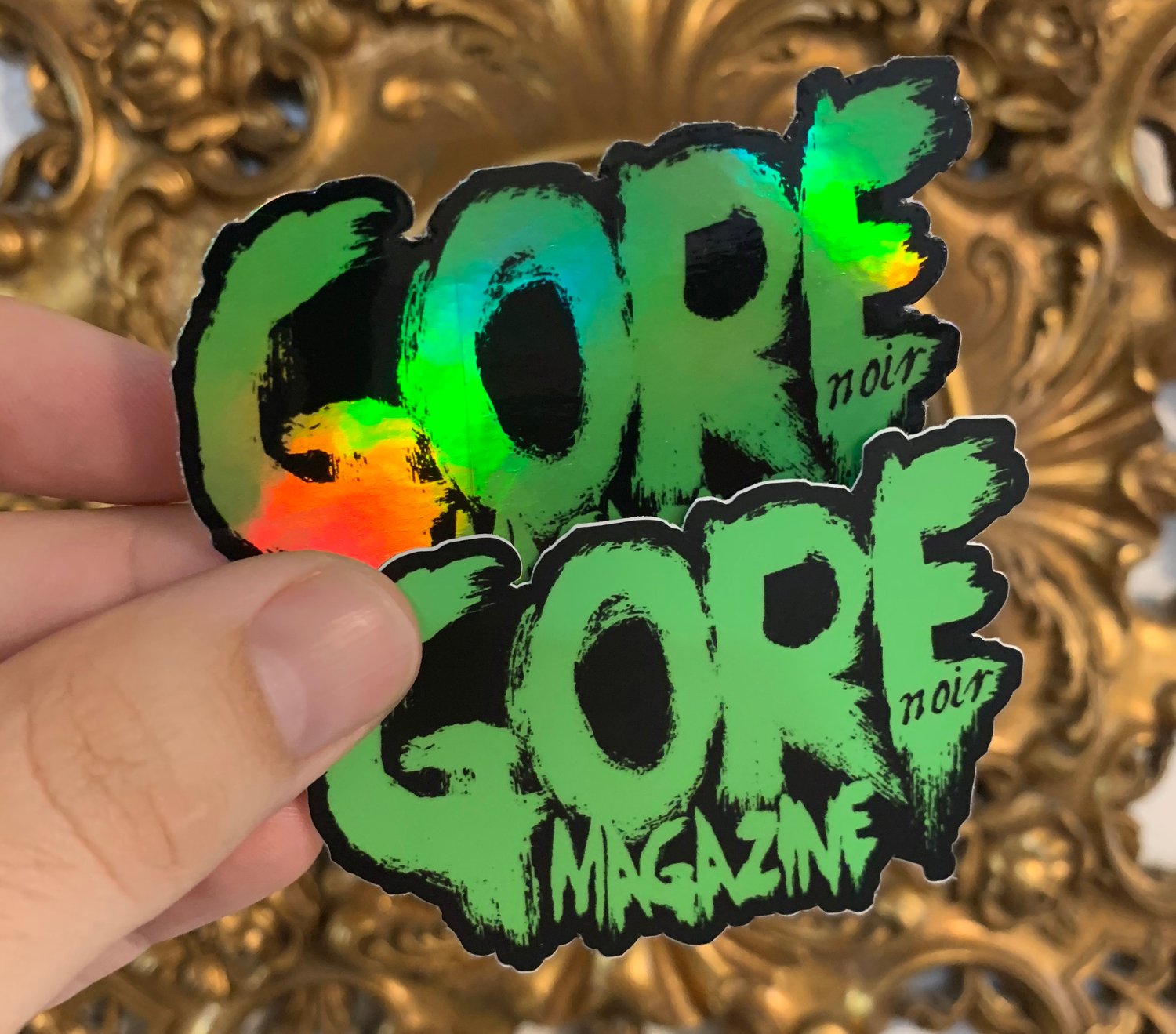 Image of Holo Gore Logo + Reg Gore Logo + Sticker pack!