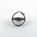 Image of INFINITY EARRING — BLACK / SILVER