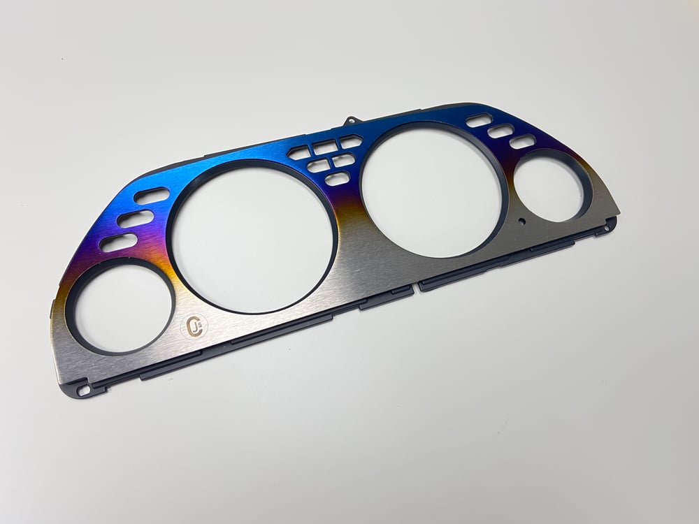 Titanium gauge cluster bezels