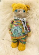 Retro Nanna Crochted Teddy Doll