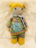 Retro Nanna Crochted Teddy Doll