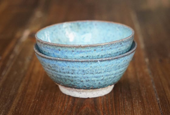 Image of Nibbles Bowls in Summer Blue
