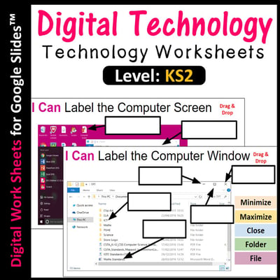 Image of Digital Technology Computer Worksheets Distance Learning