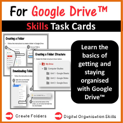 Image of Computer Folders Task Cards for Google Drive™