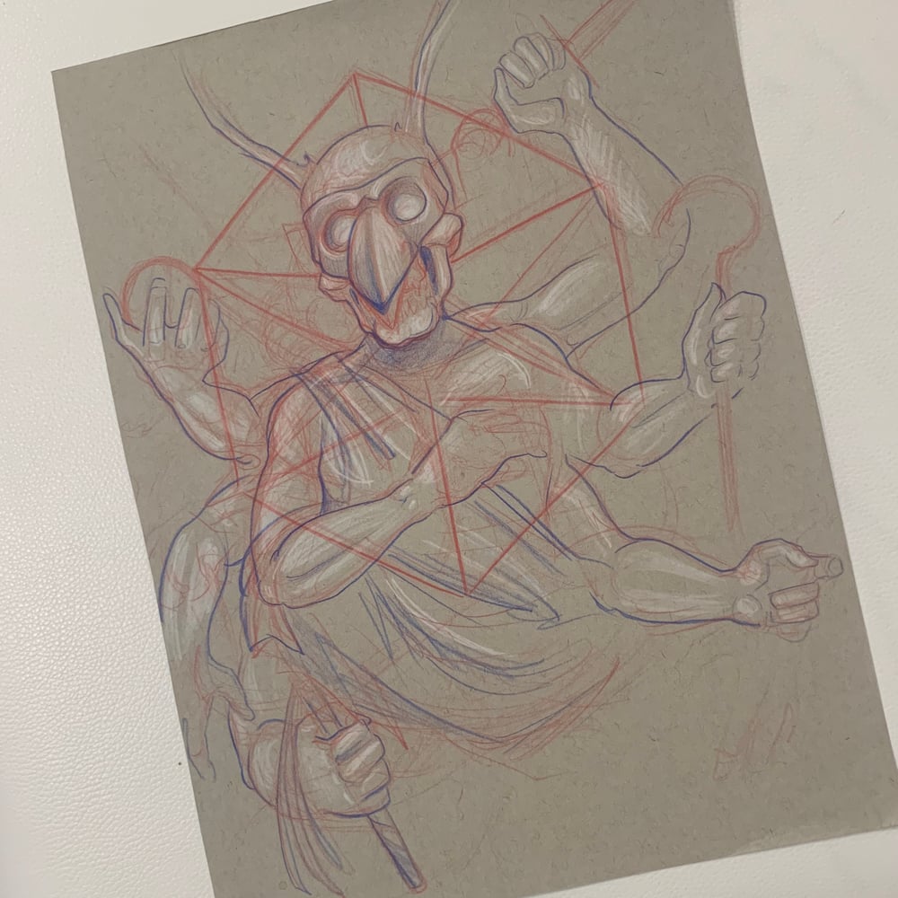 Image of Abomination Sketch (original)