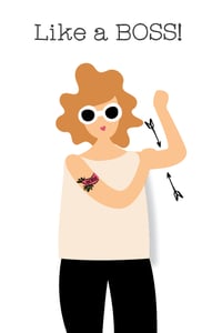 Image 1 of Like a Boss Sticker