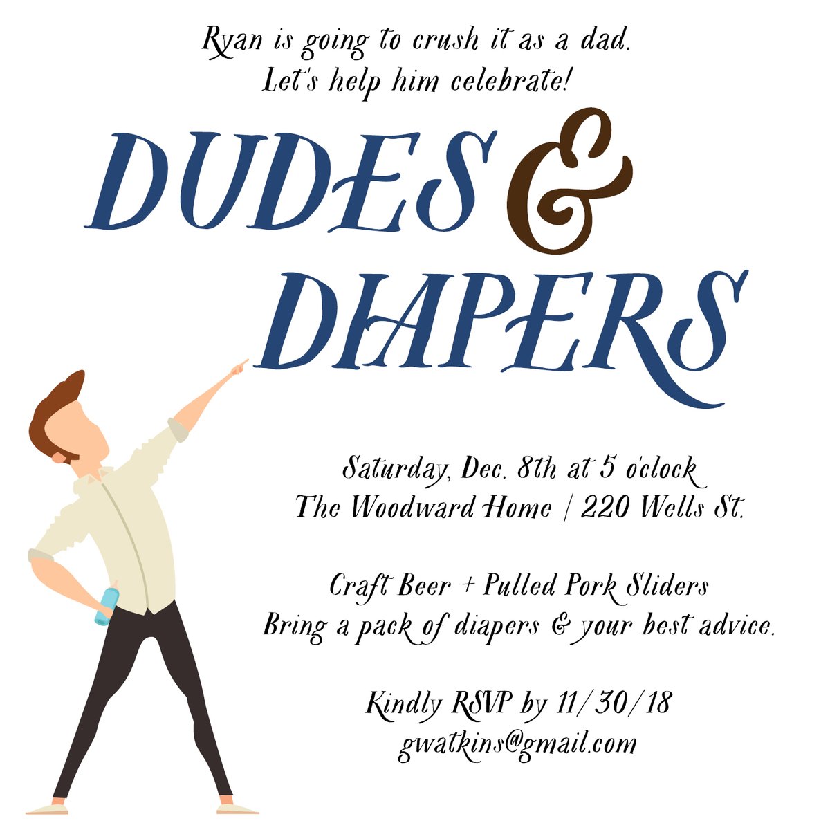 Dudes and Diapers Party