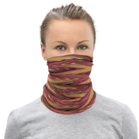 Image 1 of ZIGZAG ROSES UNISEX NECK GAITER