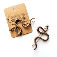 Image 1 of Antiqued Snake Eyes Hair Clip