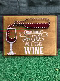 Wine String Art