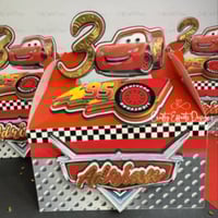 Image 1 of CARS Favor Boxes CARS Gable Box cars Bowser CARS Birthday Party Decor